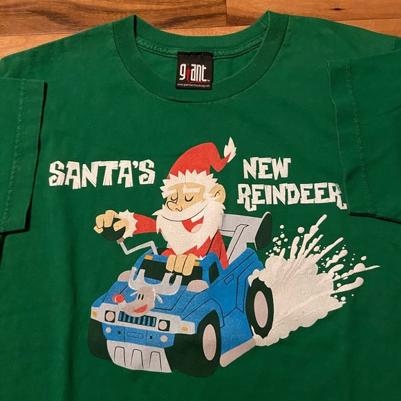Vintage GIANT Tag Santa’s New Reindeer Tee *RARE* - Picture 3 of 3